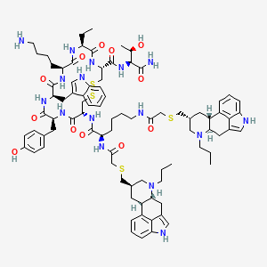 molecular formula C86H116N16O12S4 B12422115 Dopastatin CAS No. 868562-36-1