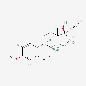molecular formula C21H26O2 B12422217 Mestranol-d4 