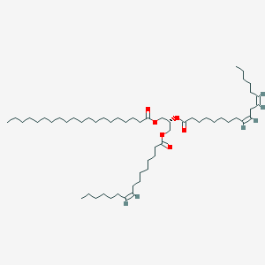 molecular formula C57H104O6 B1242222 [(2S)-3-[(Z)-hexadec-9-enoyl]oxy-2-[(9Z,12Z)-octadeca-9,12-dienoyl]oxypropyl] icosanoate 