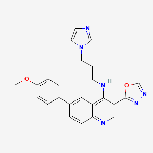molecular formula C24H22N6O2 B12422225 Top1 inhibitor 1 