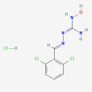 molecular formula C8H9Cl3N4O B1242227 Guanoxabenz (hydrochloride) CAS No. 23256-40-8