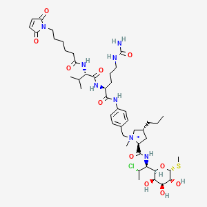 molecular formula C46H72ClN8O11S+ B12422281 MC-Val-Cit-PAB-clindamycin 