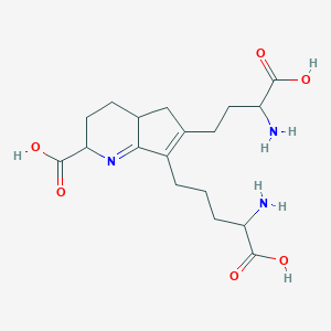 molecular formula C18H27N3O6 B124223 Cyclopentenosine CAS No. 145853-95-8