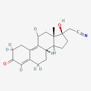 molecular formula C20H25NO2 B12422300 Dienogest-d6 