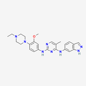 molecular formula C25H30N8O B12422305 Pdgfr-IN-1 