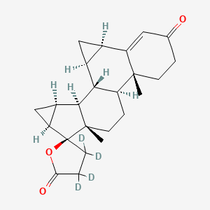 molecular formula C24H30O3 B12422316 Drospirenone-d4 