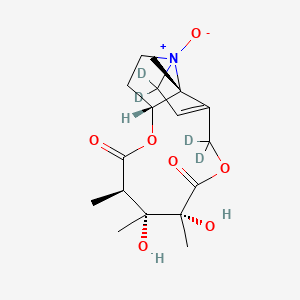 molecular formula C17H25NO7 B12422326 N-Oxide monocrotaline-d4 