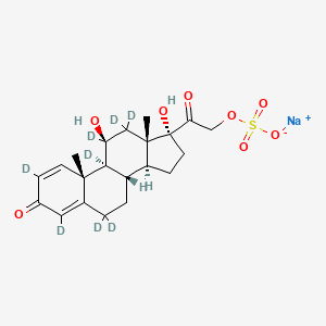 molecular formula C21H27NaO8S B12422368 Prednisolone 21-sulfate-d8 (sodium) 