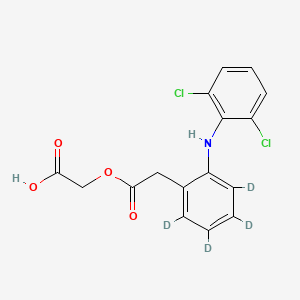 molecular formula C16H13Cl2NO4 B12422394 Aceclofenac-d4 