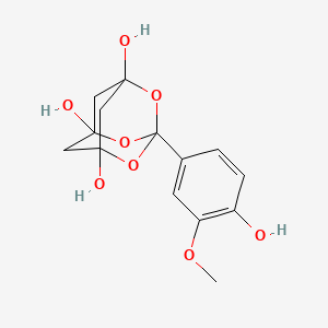 molecular formula C14H16O8 B12422419 Vanillinbananin 