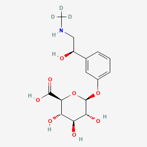 molecular formula C15H21NO8 B12422431 Phenylephrine glucuronide-d3 