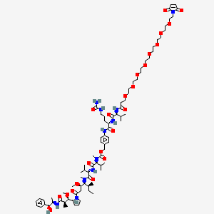 molecular formula C81H131N11O23 B12422443 Mal-PEG8-Val-Cit-PAB-MMAE 