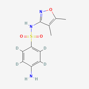 molecular formula C11H13N3O3S B12422461 Sulfatroxazole-d4 