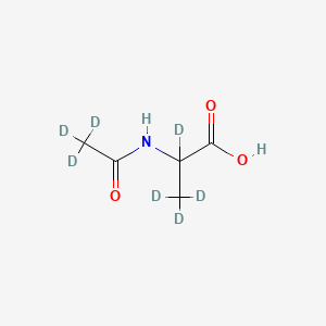 molecular formula C5H9NO3 B12422466 N-Acetyl-DL-alanine-d7 