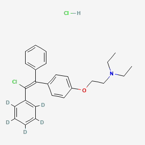 molecular formula C26H29Cl2NO B12422468 Clomifene-d5 (hydrochloride) 