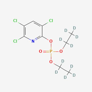 molecular formula C9H11Cl3NO4P B12422469 Chlorpyrifos Oxon-d10 