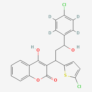 molecular formula C22H16Cl2O4S B12422486 Tioclomarol-d4 