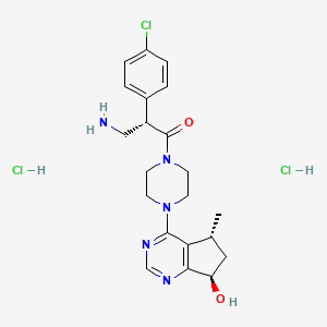 molecular formula C21H28Cl3N5O2 B12422494 Ipatasertib-NH2 dihydrochloride 