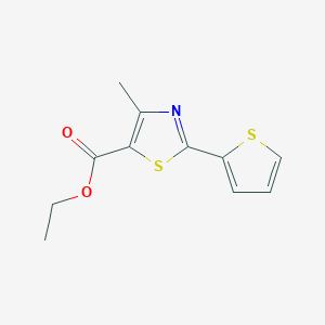 molecular formula C11H11NO2S2 B124225 Ethyl 4-methyl-2-(2-thienyl)-thiazole-5 carboxylate CAS No. 56421-62-6