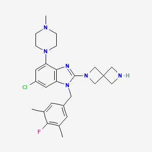 molecular formula C26H32ClFN6 B12422521 VUBI1 