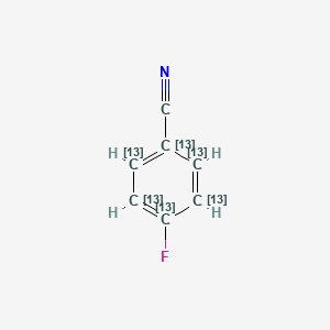 molecular formula C7H4FN B12422539 4-Fluorobenzonitrile-13C6 