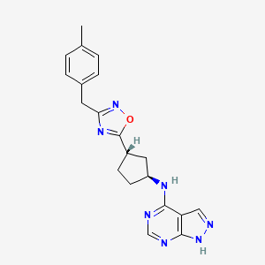 molecular formula C20H21N7O B12422583 NMDA receptor antagonist 2 CAS No. 875898-41-2
