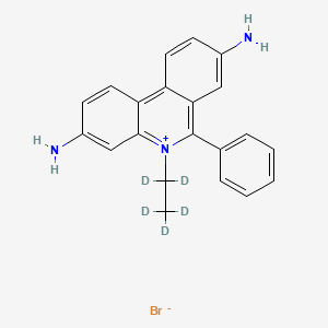 molecular formula C21H20BrN3 B12422607 Ethidium-d5 Bromide 