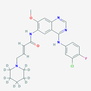 molecular formula C24H25ClFN5O2 B12422622 Dacomitinib-d10 