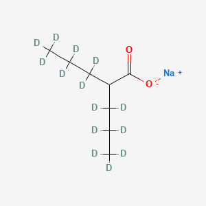 molecular formula C8H15NaO2 B12422630 Valproic acid-d14 (sodium) 