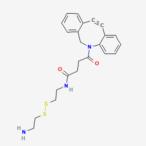 molecular formula C23H25N3O2S2 B12422656 DBCO-SS-amine 