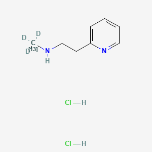 molecular formula C8H14Cl2N2 B12422669 Betahistine-13C,d3 (dihydrochloride) 