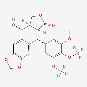 molecular formula C22H22O8 B12422688 Picropodophyllotoxin-d6 