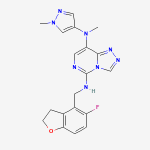 molecular formula C19H19FN8O B12422693 EED ligand 1 