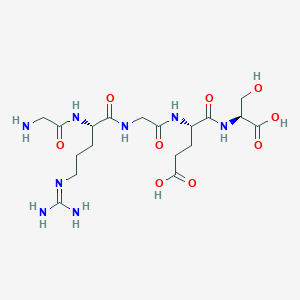 molecular formula C18H32N8O9 B12422712 Gly-Arg-Gly-Glu-Ser 