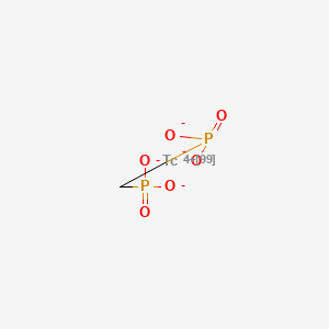 molecular formula CH2O6P2Tc B1242282 Technetium TC-99M medronate 