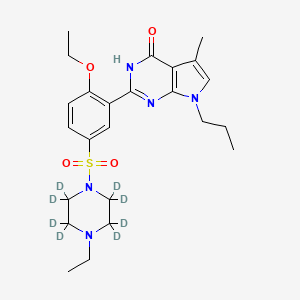 molecular formula C24H33N5O4S B12422845 Yonkenafil-d8 
