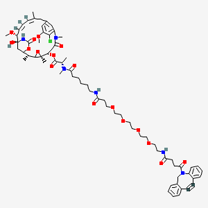 molecular formula C68H89ClN6O17 B12422855 DBCO-PEG4-Ahx-DM1 