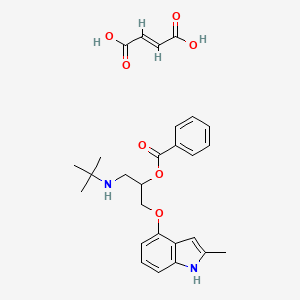 molecular formula C27H32N2O7 B12422926 Bopindolol fumarate CAS No. 79125-22-7