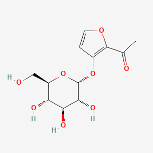 molecular formula C12H16O8 B1242298 3-O-a-D-Glucosyl Isomaltol CAS No. 85559-61-1