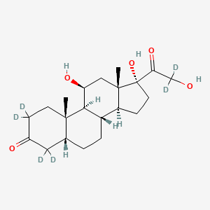molecular formula C21H32O5 B12422985 5beta-Dihydrocortisol-d6 