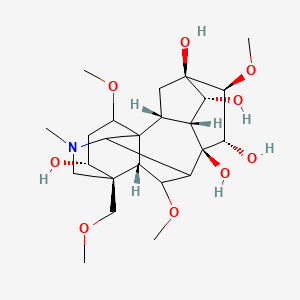molecular formula C24H39NO9 B12422992 14-Benzoylmesaconine-8-palmitate 