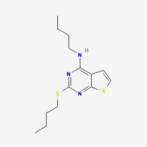 molecular formula C14H21N3S2 B12422993 Antibacterial agent 80 