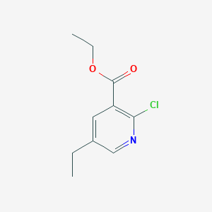 molecular formula C10H12ClNO2 B124230 2-Chloro-5-ethylpyridine-3-carboxylic acid ethyl ester CAS No. 152362-03-3