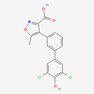 molecular formula C17H11Cl2NO4 B12423013 MptpB-IN-1 