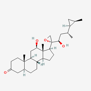 (5S,8R,9S,10S,12R,13S,14S,17S)-12-hydroxy-17-[(2R)-2-[(1R,3R)-1-hydroxy-3-[(1S,2R)-2-methylcyclopropyl]butyl]oxiran-2-yl]-10,13-dimethyl-1,2,4,5,6,7,8,9,11,12,14,15,16,17-tetradecahydrocyclopenta[a]phenanthren-3-one