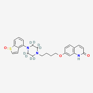 molecular formula C25H27N3O3S B12423047 Brexpiprazole S-oxide D8 