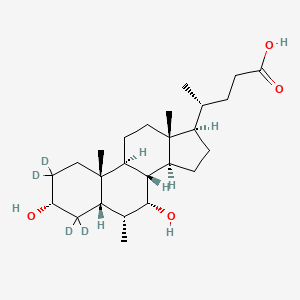 molecular formula C25H42O4 B12423103 Obeticholic Acid-d4 