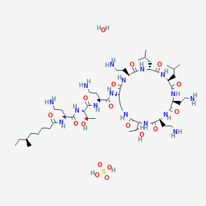 molecular formula C53H104N16O18S B12423152 Colistin A (sulfate hydrate) 
