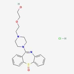 molecular formula C21H26ClN3O3S B12423181 Quetiapine sulfoxide hydrochloride 