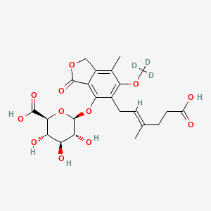 molecular formula C23H28O12 B12423270 Mycophenolic acid glucuronide-d3 